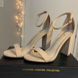 Brand new tan high heels for women